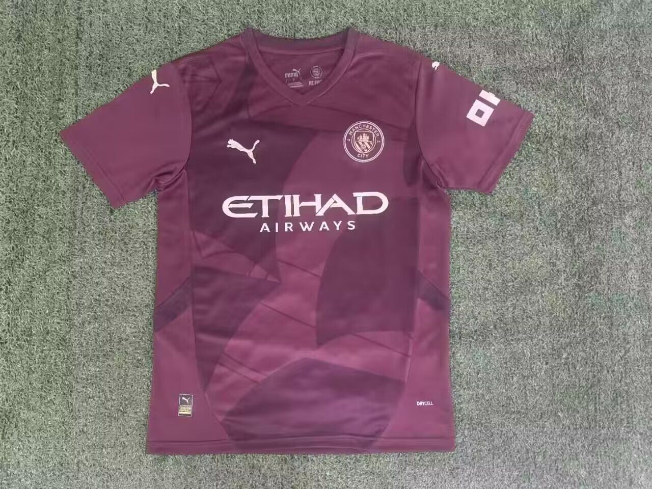 AAA Quality Manchester City 24/25 Third Dark Red Leaked Jersey
